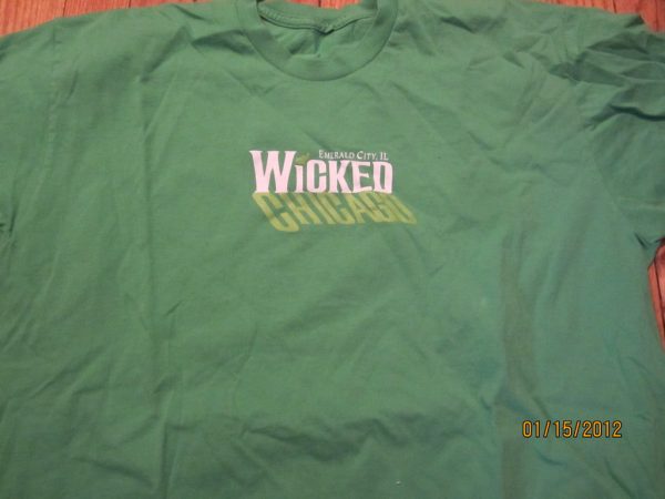 Wicked Vintage Fit Green T Shirt Large Chicago For Cheap