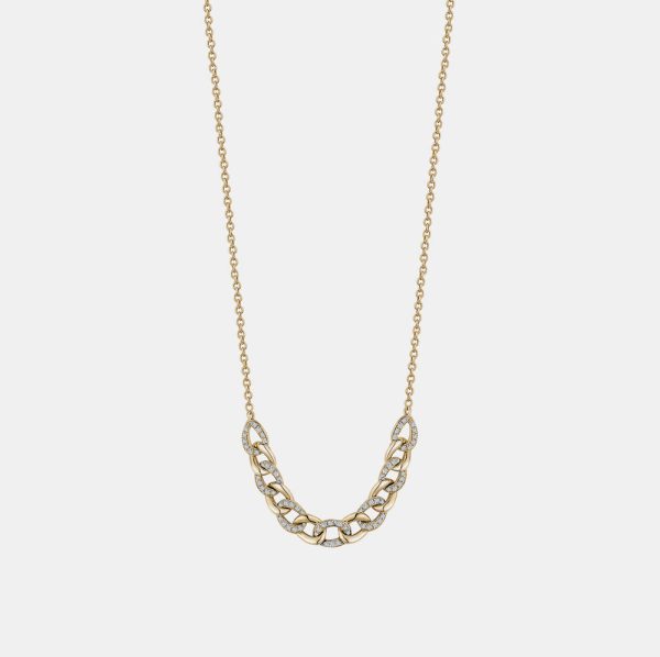 Partial Diamond Miami Cuban Link Necklace Fashion