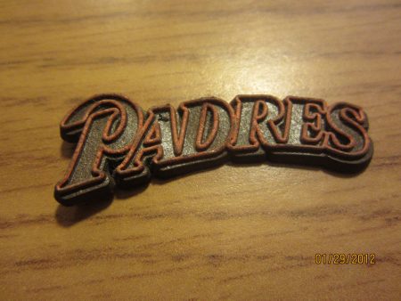 1980 s San Diego Padres Script Logo Magnet For Cheap