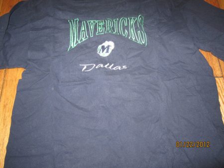 Dallas Mavericks Old Embroidered Logo T Shirt XL Online Sale