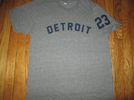 1968 Tigers #23 Willie Horton Road Jersey Style T Shirt Large on Sale