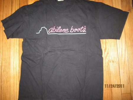 Abilene Cowboy Boots Vintage T Shirt Large Supply