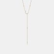 Diamond Half Moon Lariat Necklace Sale