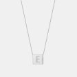 Square Diamond Initial Pendant Necklace Online Hot Sale