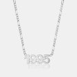 Custom Date Figaro Chain Necklace For Cheap