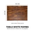 Tabla para cortar White Mamba Grande - 29 x 40 cm de 1.5  Sale