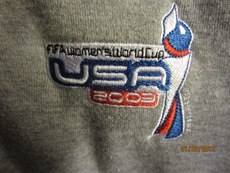 2003 FIFA Womens World Cup Soccer Hoodie Sweatshirt Large Adidas on Sale