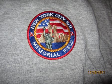 9-11 Memorial Field New York City Embroidered Logo T Shirt Large Sale