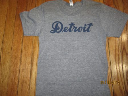 1938 Detroit Tigers #5 Hank Greenberg Road Jersey T Shirt American Apparel Tri Blend Online