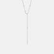 Diamond Half Moon Lariat Necklace Sale