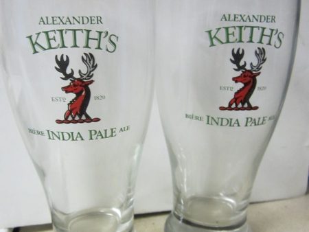 Alexander Keith s IPA Set Of Two Pint Glasses Nova Scotia Canada Online Hot Sale